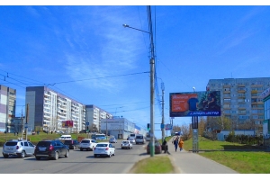 Рекламный щит проспект Строителей 148б Кагау, сторона А
