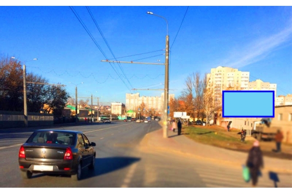 Рекламный щит улица Терновского 222, сторона А