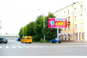 Рекламный щит Октябрьская улица 4 Пенза 1 (правая), сторона А