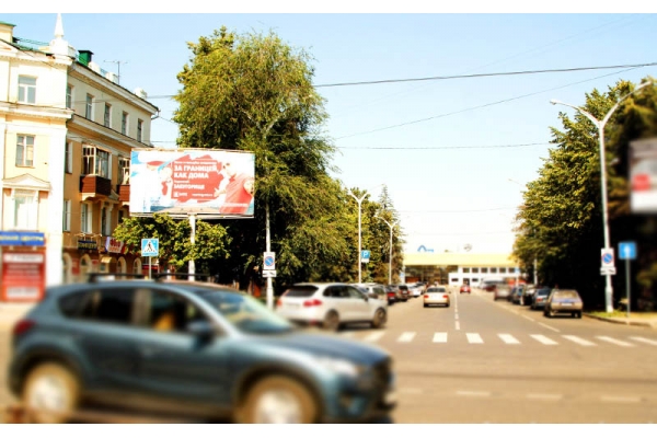 Рекламный щит Октябрьская улица 6, сторона А